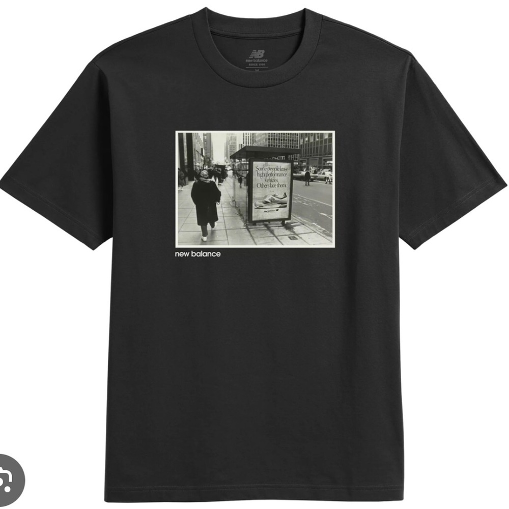 New Balance Bus Advert black tee size M